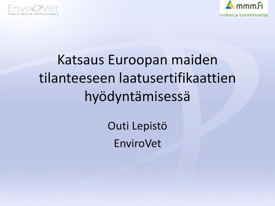 laatusertifikaattien