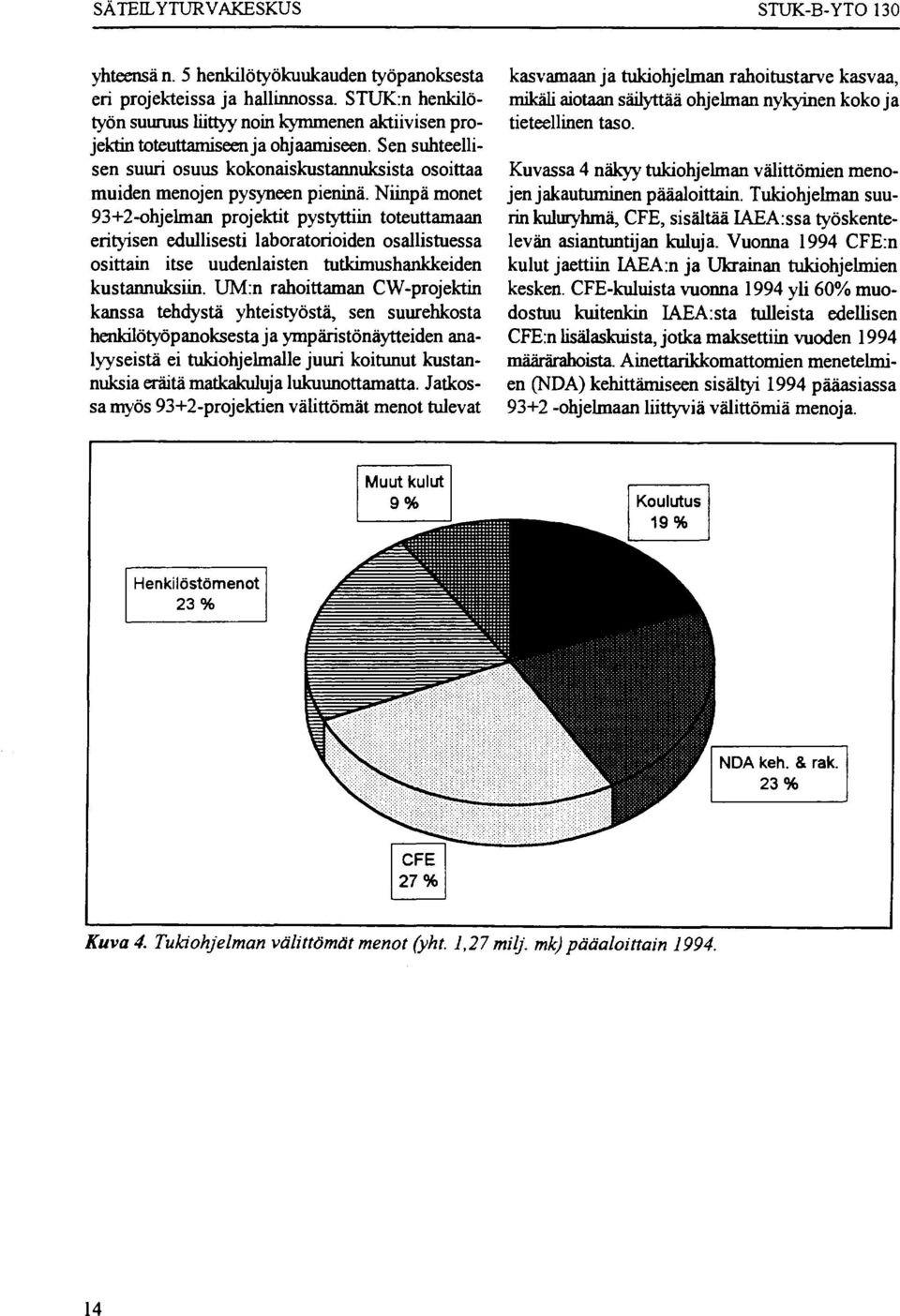 Niinpä monet 93+2-ohjelman projektit pystyttiin toteuttamaan erityisen edullisesti laboratorioiden osallistuessa osittain itse uudenlaisten tutkimushankkeiden kustannuksiin.