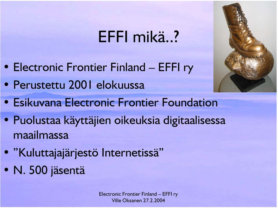 Electronic Frontier Foundation Puolustaa