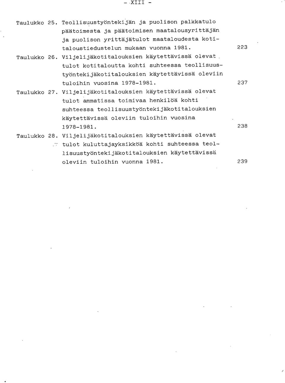 237 Taulukko 27.