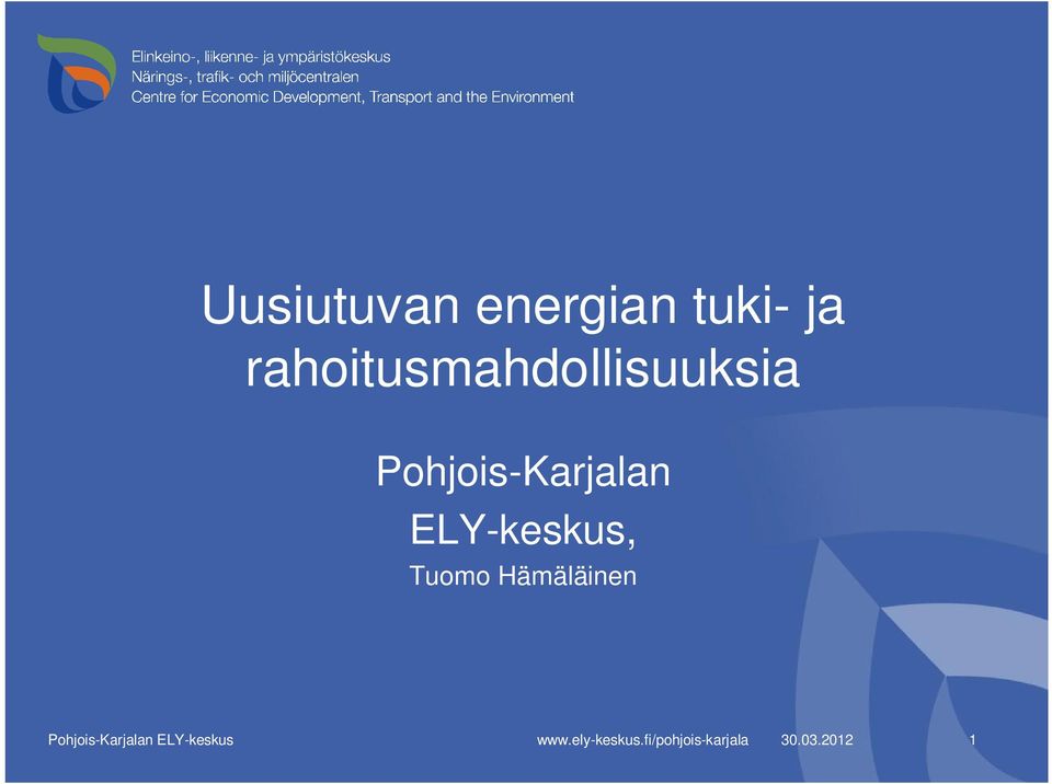 ELY-keskus, Tuomo Hämäläinen