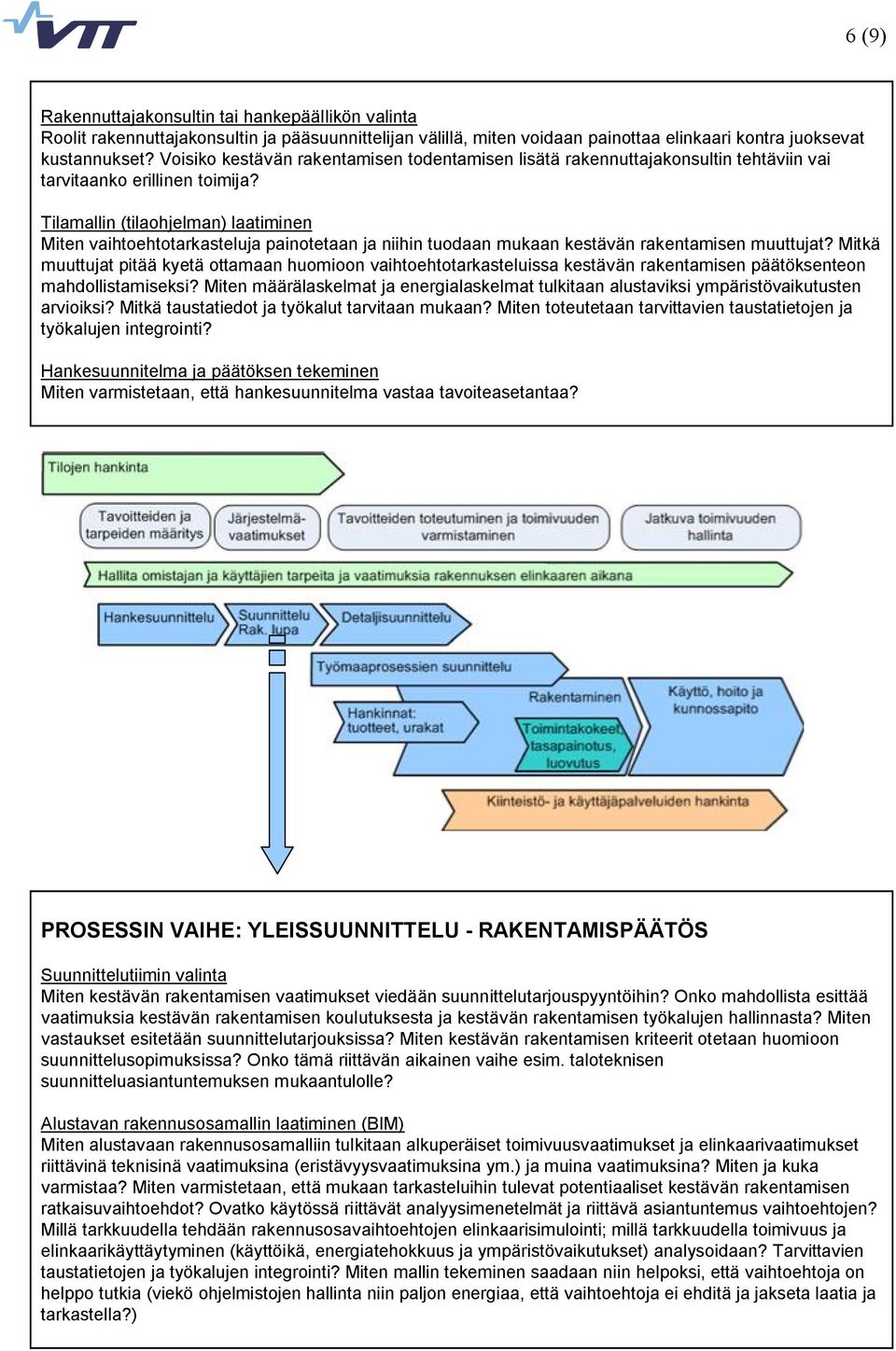 Tilamallin (tilaohjelman) laatiminen Miten vaihtoehtotarkasteluja painotetaan ja niihin tuodaan mukaan kestävän rakentamisen muuttujat?