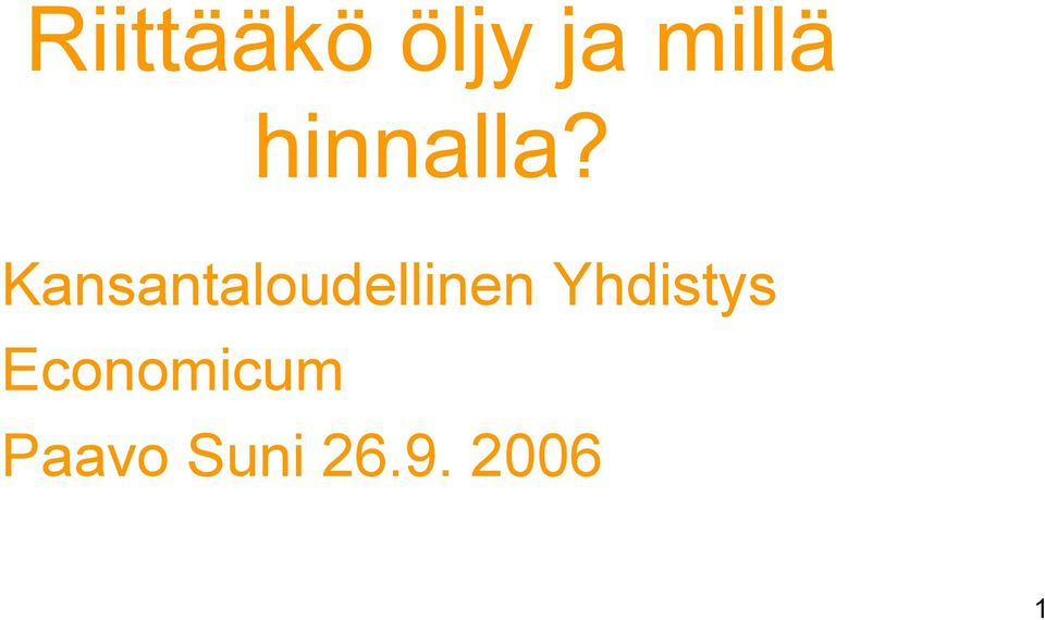Kansantaloudellinen