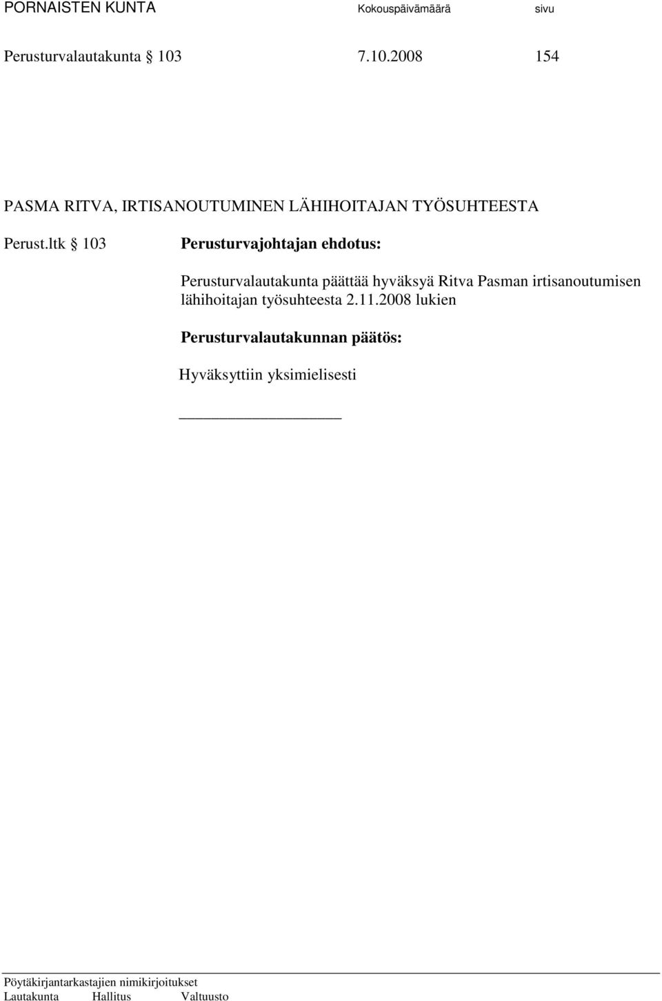 TYÖSUHTEESTA Perust.