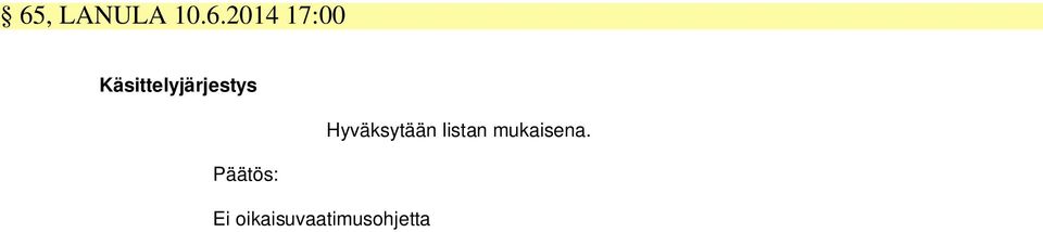 Hyväksytään listan