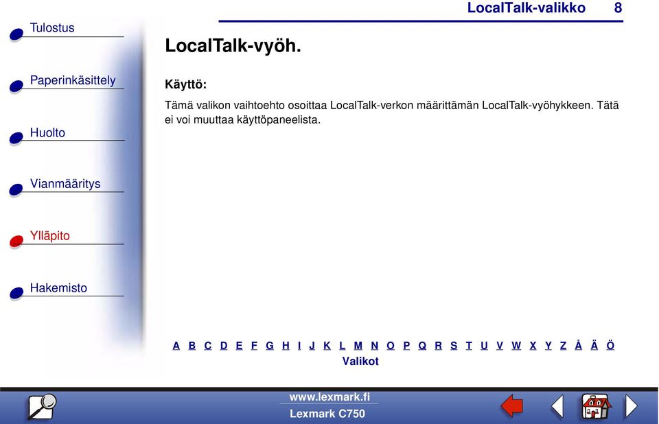 LocalTalk-verkon määrittämän