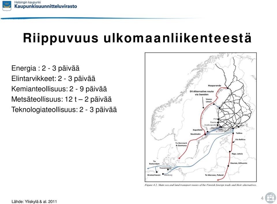 Kemianteollisuus: 2-9 päivää Metsäteollisuus: 12 t