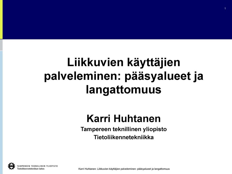 langattomuus Karri Huhtanen