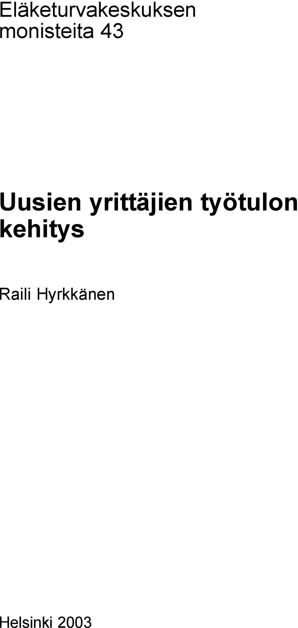 yrittäjien työtulon