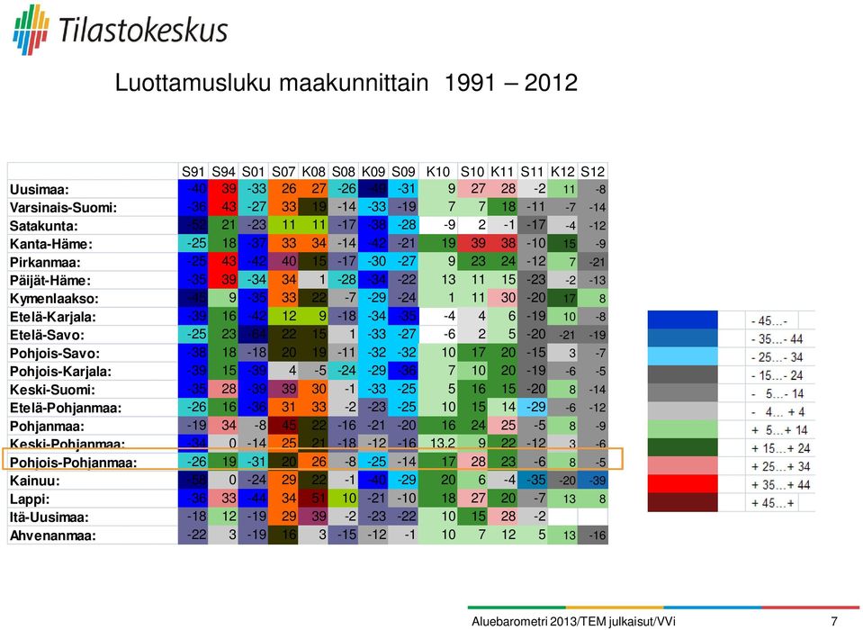 -34-22 13 11 15-23 -2-13 Kymenlaakso: -45 9-35 33 22-7 -29-24 1 11 30-20 17 8 Etelä-Karjala: -39 16-42 12 9-18 -34-35 -4 4 6-19 10-8 Etelä-Savo: -25 23-64 22 15 1-33 -27-6 2 5-20 -21-19 Pohjois-Savo: