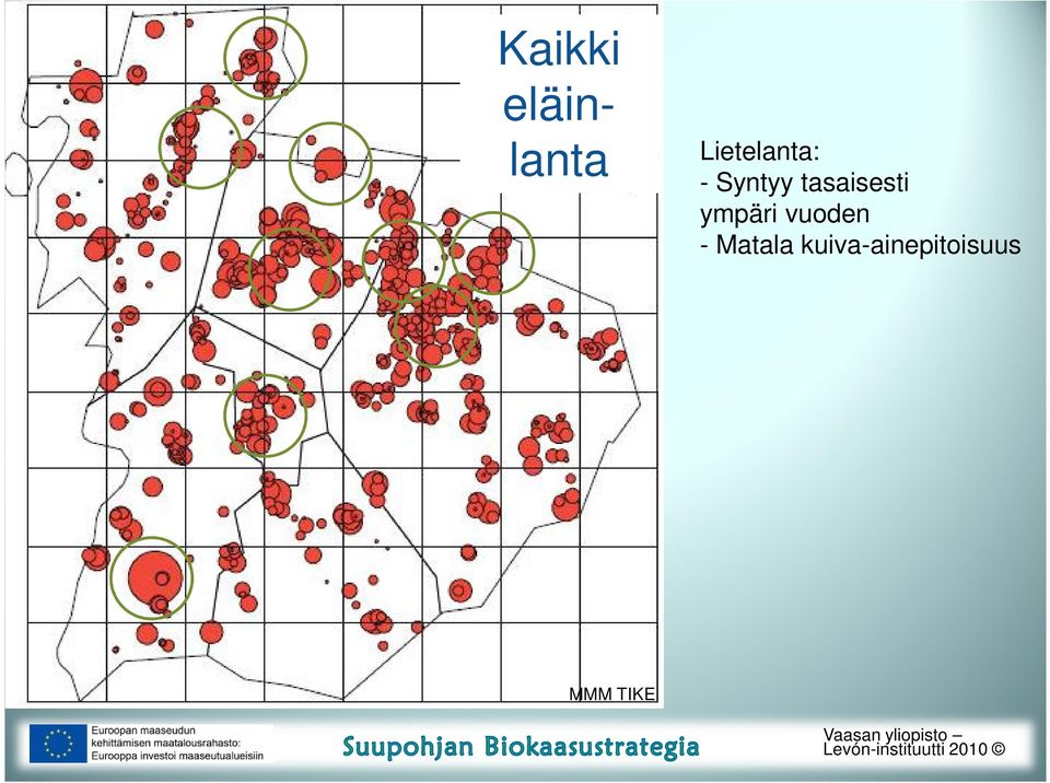 tasaisesti ympäri vuoden