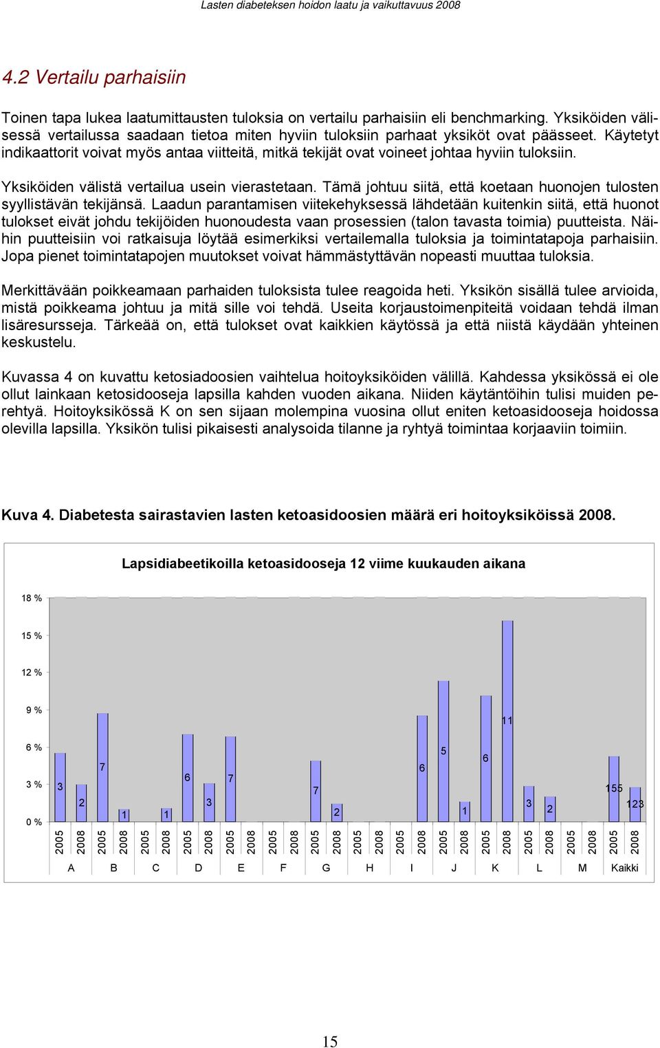 Käytetyt indikaattorit voivat myös antaa viitteitä, mitkä tekijät ovat voineet johtaa hyviin tuloksiin. Yksiköiden välistä vertailua usein vierastetaan.