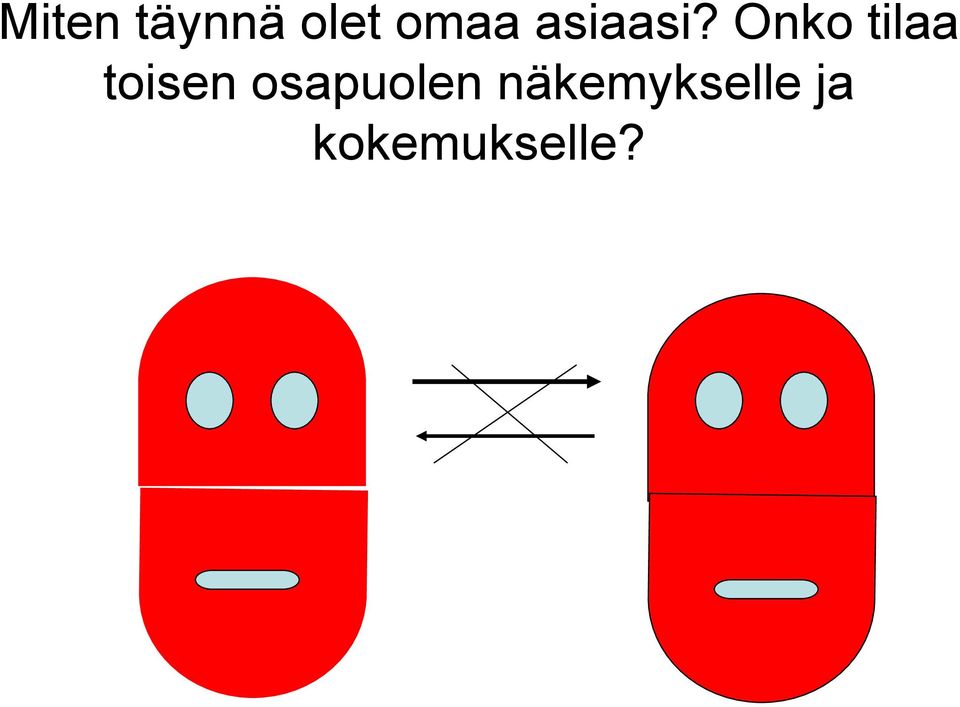 Onko tilaa toisen