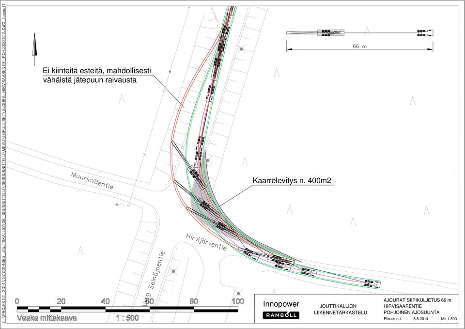 400m2 Innopower JOUTTIKALLION LIIKENNETARKASTELU