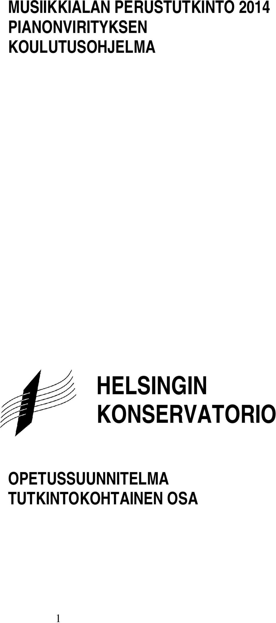 HELSINGIN KONSERVATORIO