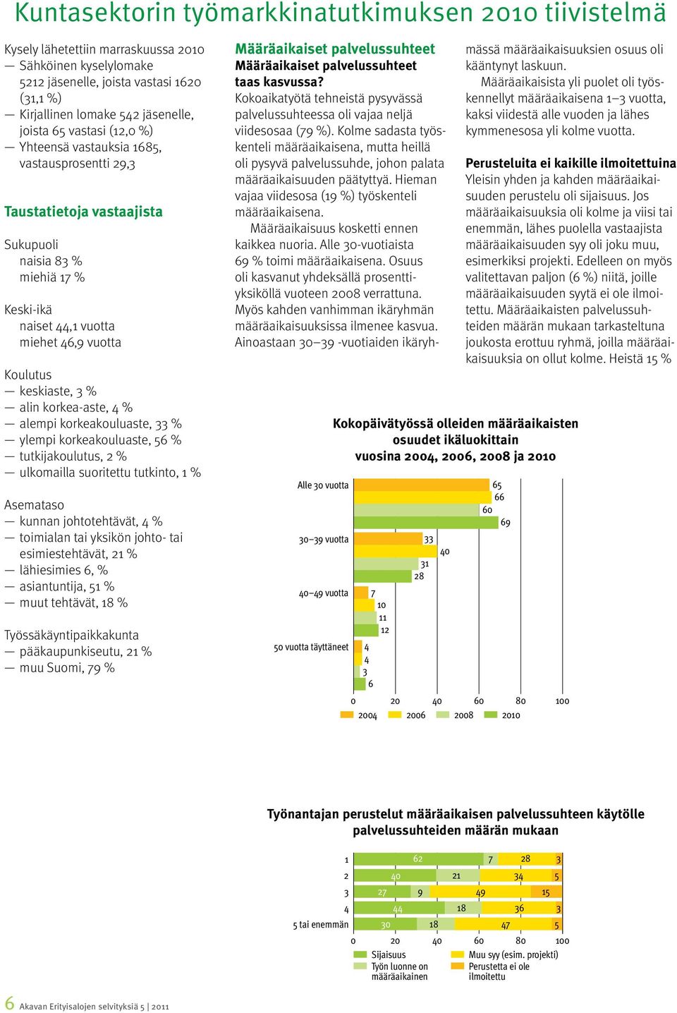 korkea-aste, % alempi korkeakouluaste, % ylempi korkeakouluaste, 56 % tutkijakoulutus, 2 % ulkomailla suoritettu tutkinto, 1 % Asemataso kunnan johtotehtävät, % toimialan tai yksikön johto- tai