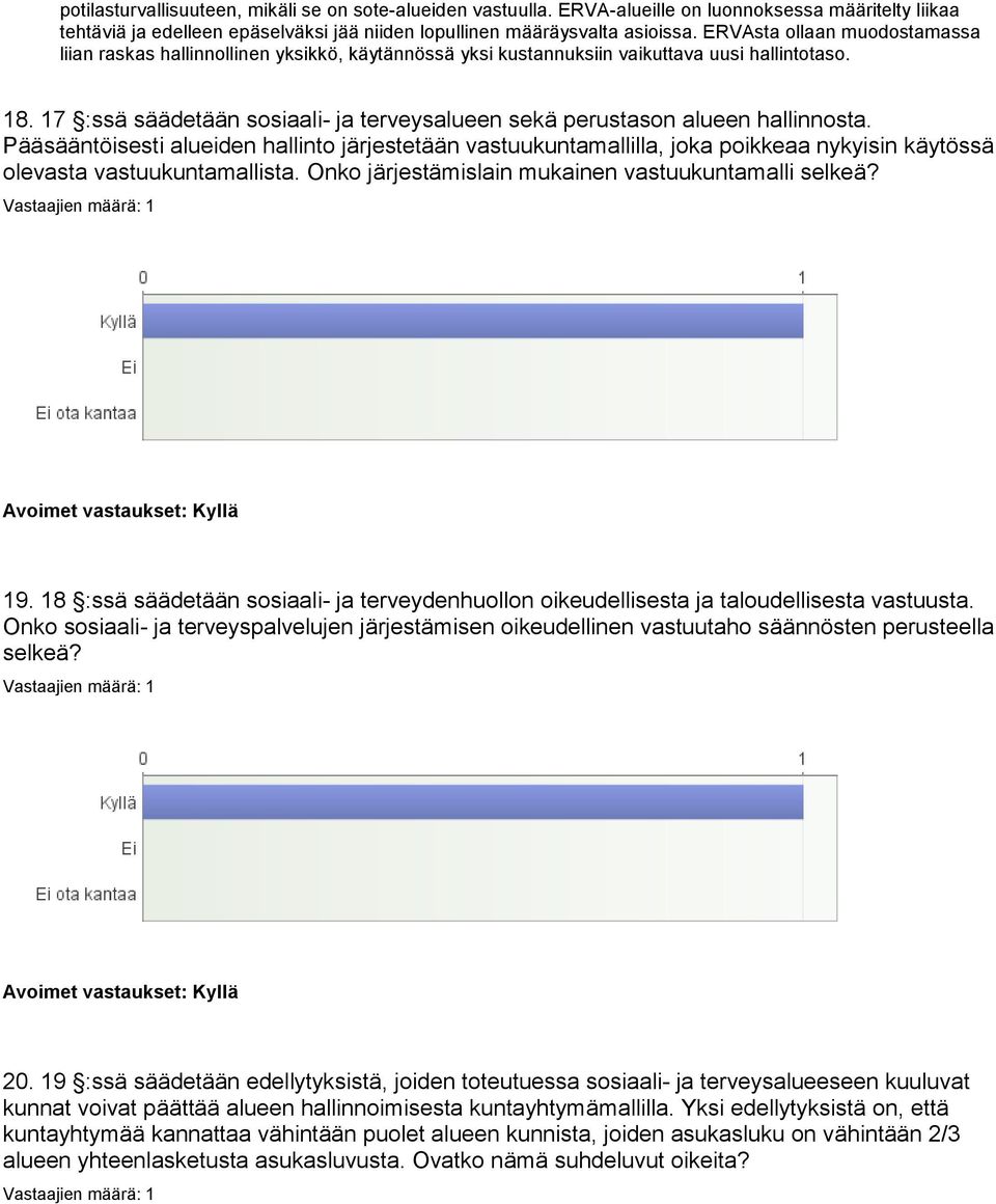 17 :ssä säädetään sosiaali- ja terveysalueen sekä perustason alueen hallinnosta.