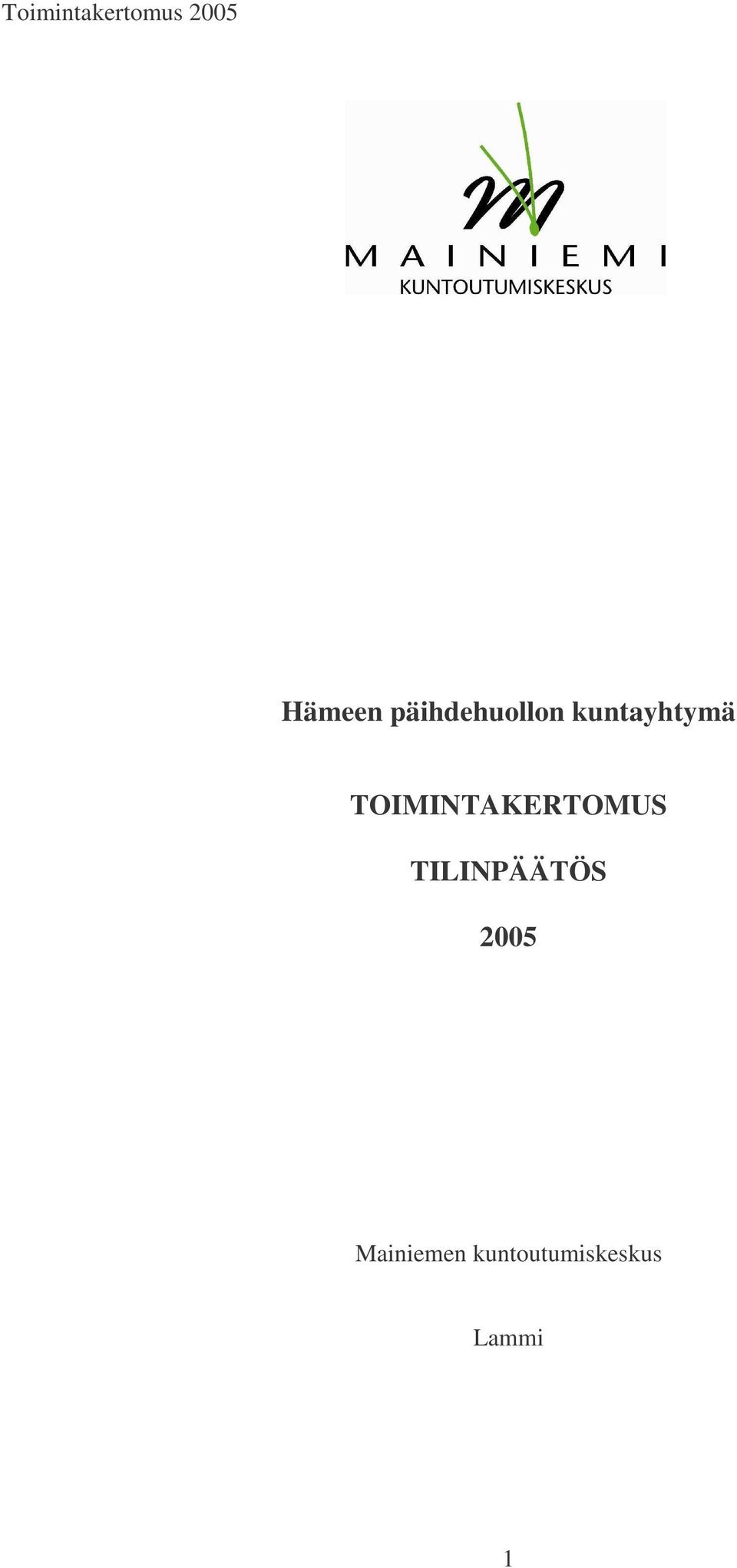 TOIMINTAKERTOMUS