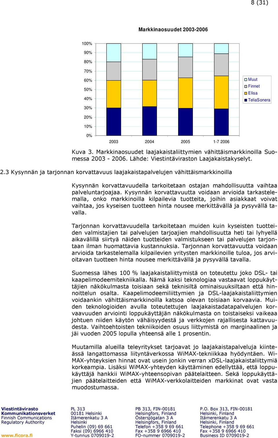 03-2006. Lähde: n Laajakaistakyselyt. 2.