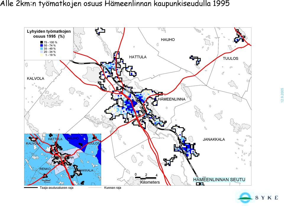 HÄMEENLINNA KALVOLA HATTULA HAUHO RENKO TUULOS JANAKKALA 0 HÄMEENLINNA RENKO 0 2.