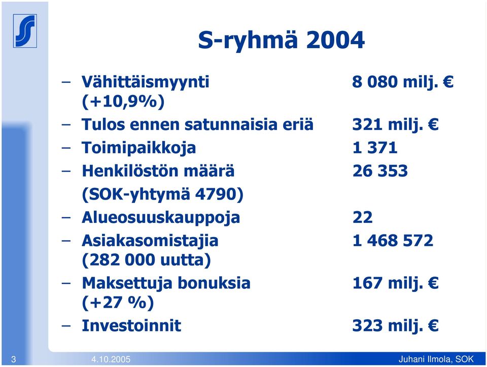 T oimipaik k oj a 1 37 1 H e nk ilöstön määrä 2 6 35 3 (SO K -y hty mä 4 7 9 0 ) A