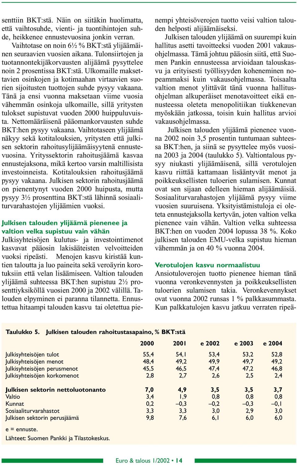 Ulkomaille maksettavien osinkojen ja kotimaahan virtaavien suorien sijoitusten tuottojen suhde pysyy vakaana.