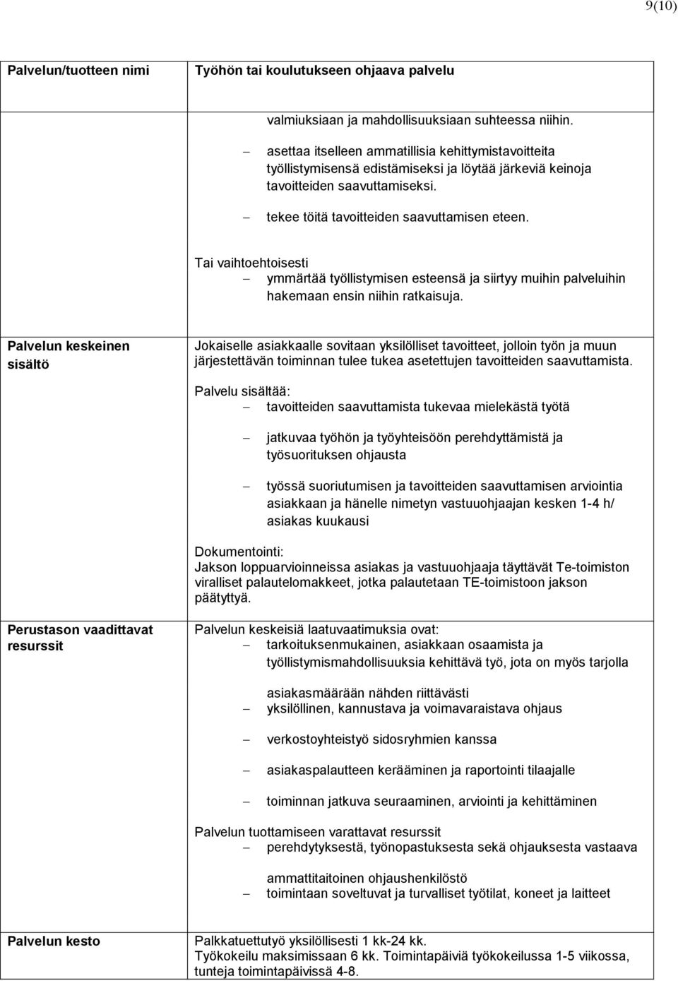 Tai vaihtoehtoisesti ymmärtää työllistymisen esteensä ja siirtyy muihin palveluihin hakemaan ensin niihin ratkaisuja.