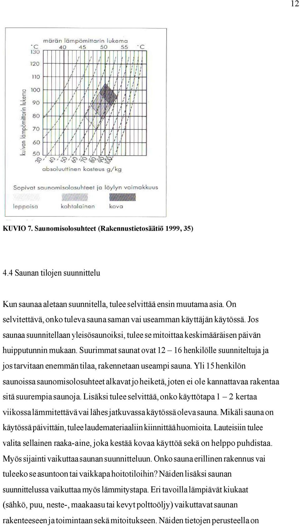 Suurimmat saunat ovat 12 16 henkilölle suunniteltuja ja jos tarvitaan enemmän tilaa, rakennetaan useampi sauna.