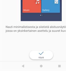 Näyttö ja ruutu Yksinkertaiseen aloitusnäyttöön vaihtaminen Yksinkertainen aloitusnäyttö käyttää suuria kuvakkeita ja kirjasimia näyttääkseen sisällön helposti luettavassa muodossa. 1 Avaa Asetukset.
