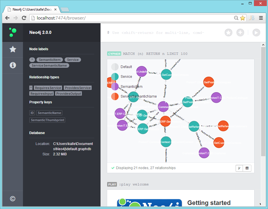 Neo4j graafi-indeksointi