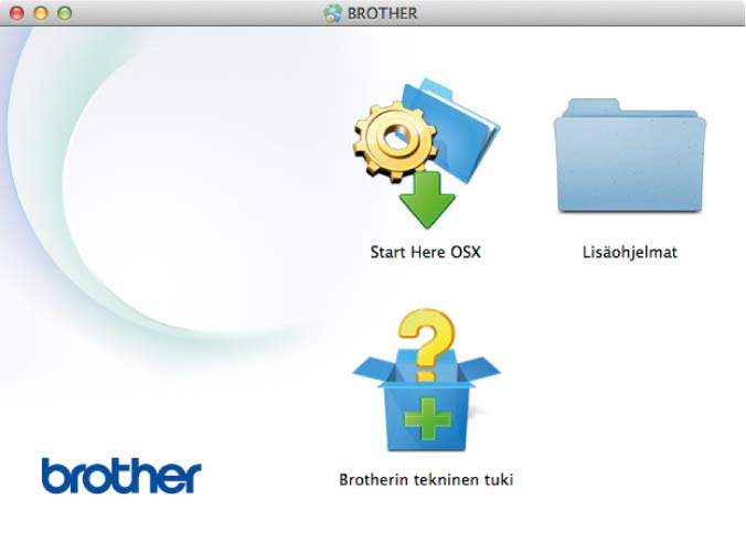 3 Macintosh a b c Lataa täydellinen apuohjain- ja ohjelmistopaketti Brother