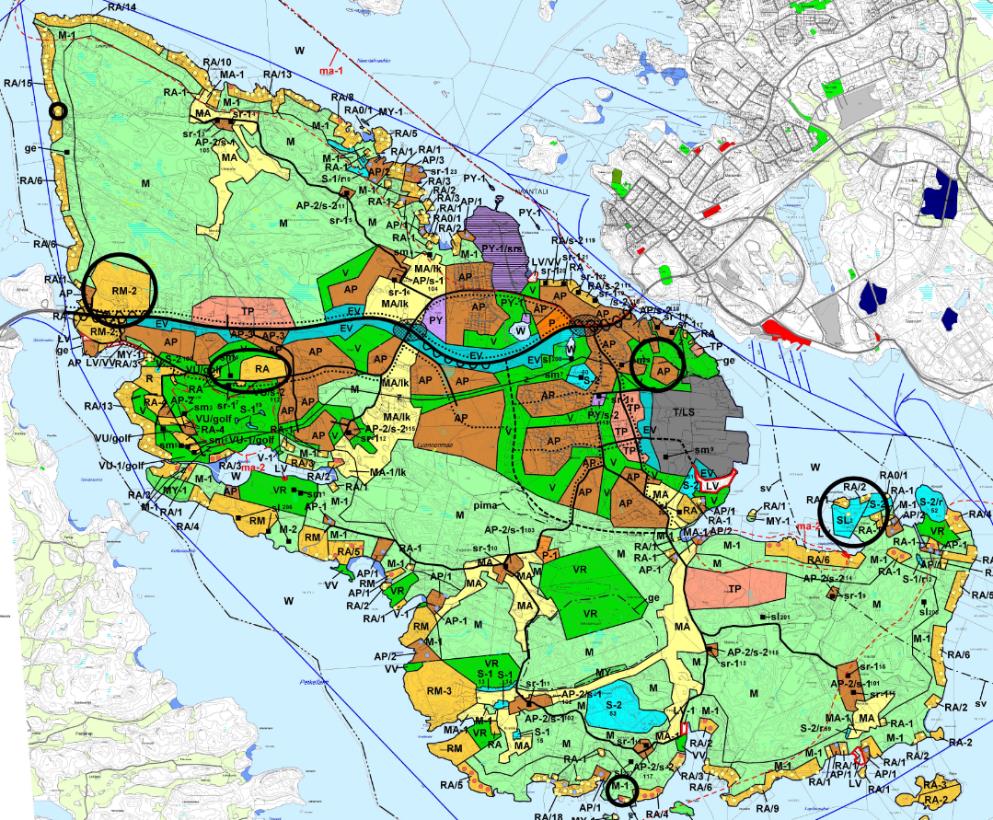 Vähittäiskaupalle asetettiin tavoitteeksi löytää uutta toteutettavaa tilaa vähintään 17 000-32 400 m².