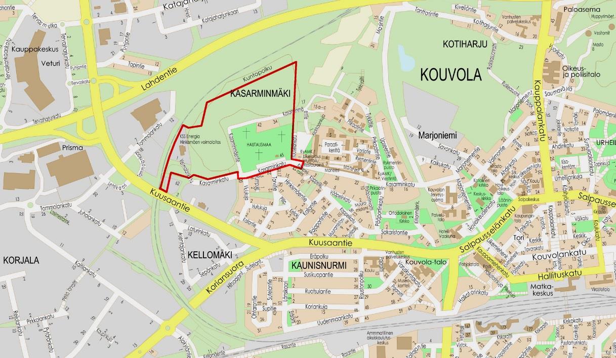 Kouvolan kaupunki Kaupunkisuunnittelu Liite 2 OSALLISTUMIS- JA ARVIOINTISUUNNITELMA HINKISMÄKI Pvm. 4.1.2017 Täyd.