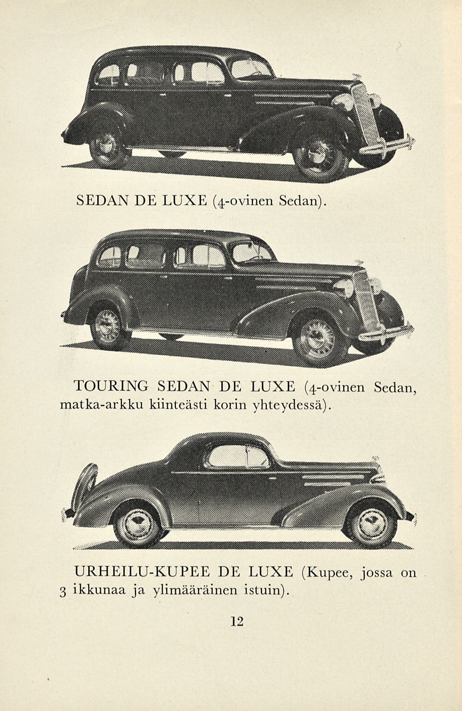 SEDÄN DE LUXE (4-ovinen Sedän).