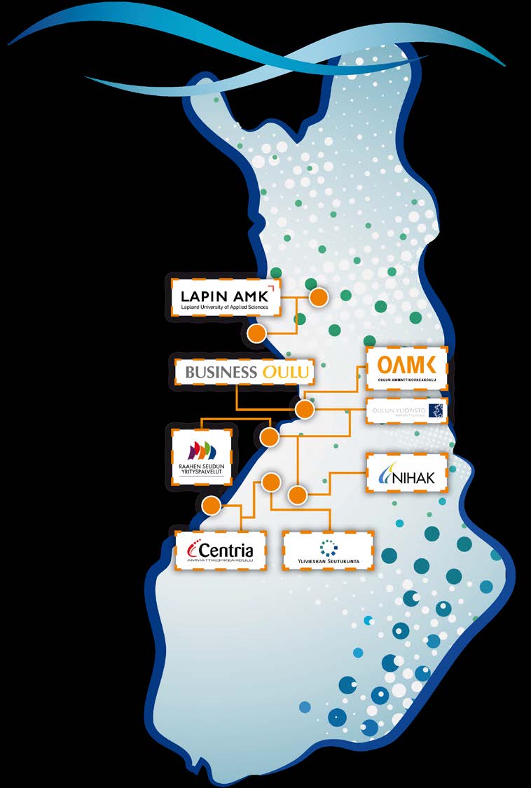 Lapin ammattikorkeakoulu Oy BusinessOulu Oulun ammattikorkeakoulu Oy Oulun yliopisto Raahen seudun