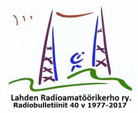 OH3AC RADIOBULLETIINI NUMERO 1028 NUMERO: LUKIJA: PÄIVÄMÄÄRÄ: 2/2017/1028 Maarit, OH3EXI Su 29.1.2017 Tervetuloa kuuntelemaan Lahden Radioamatöörikerho ry:n, OH3AC; tämän vuoden ensimmäistä radiobulletiinia.
