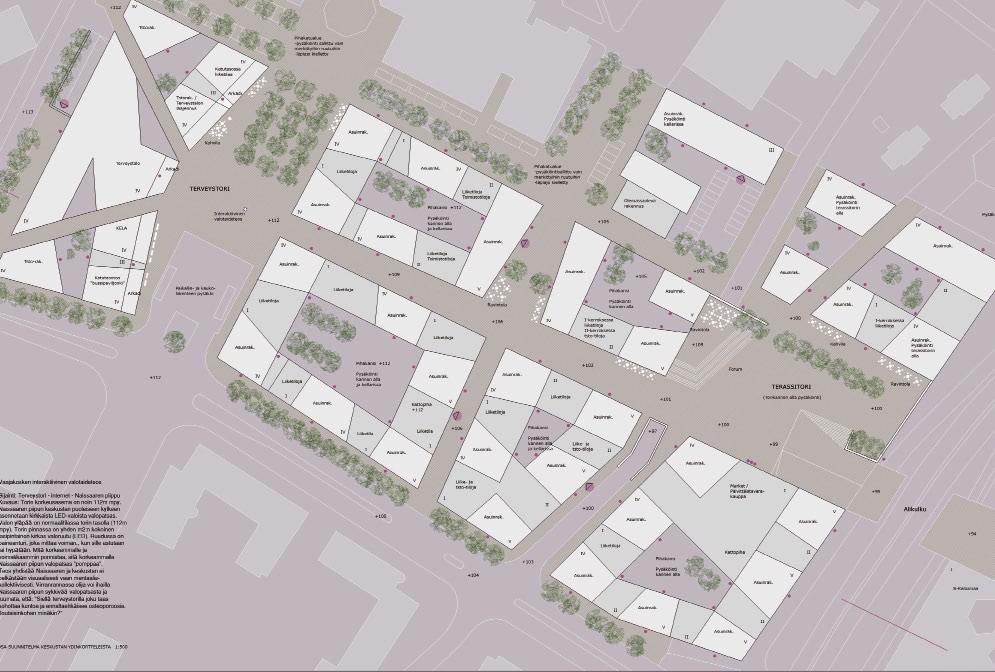 jyväskylän kaupunki, kaavoitus ja tonttituotanto kilpailualueen sijainti location of competition area Jyväskylän Vaajakoski aluekeskuksen uusi alku Jyväskylän kaupunginvaltuuston juhlapäätöksellä