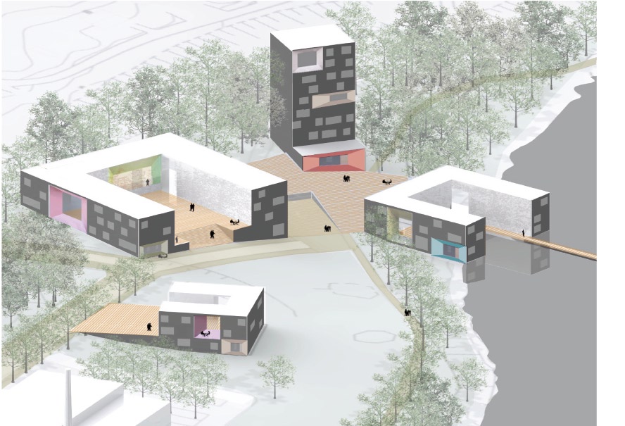 näkymä rantakorttelista view towards waterfront blocks maankäyttökaavio land use diagram 1:10 000 keskustan ydinkortteleiden