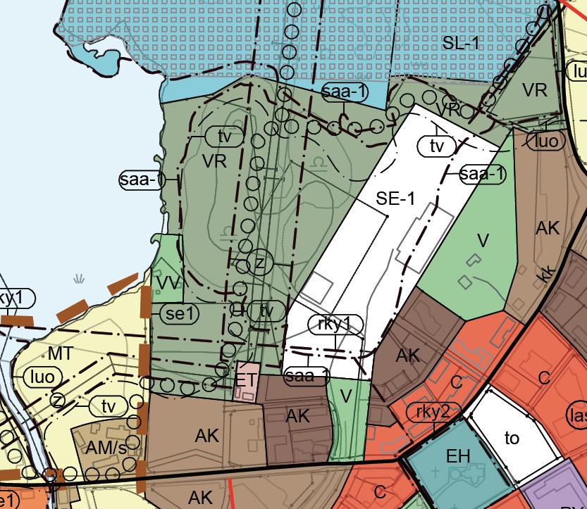 Osayleiskaava Karkkilan keskustaajaman ja kaakkoisosan osayleiskaavassa, jonka valtuusto hyväksyi 5.9.