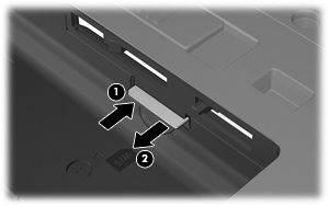 7. Poista SIM-kortti painamalla sitä (1) ja vetämällä se tämän jälkeen ulos aukosta (2). 8. Aseta akku takaisin paikalleen. 9.