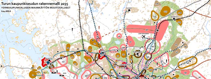 Turun seudun (rakennemallialueen) liikennejärjestelmäsuunnitelma Rakennemallin liikennejärjestelmän kehittämistavoitteisiin pohjautuva