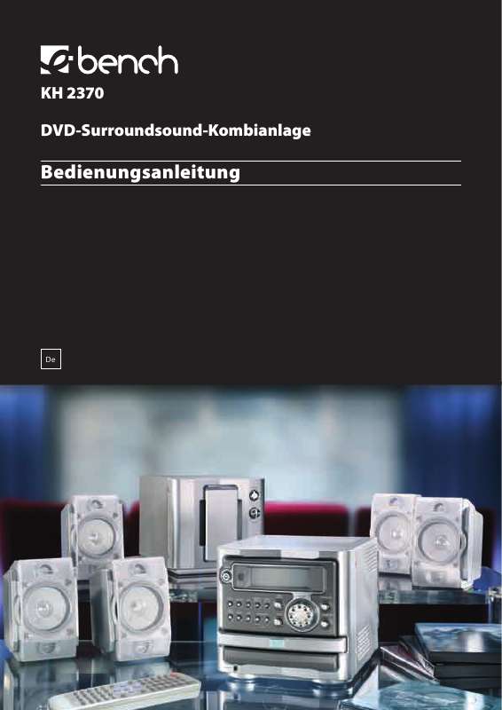 Löydät kysymyksiisi vastaukset EBENCH KH 2370 DVD SURROUND SOUND COMBINATION käyttöoppaasta ( tiedot,