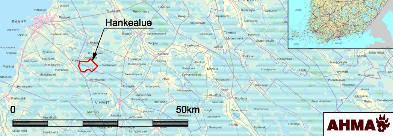 1 1. JOHDANTO Tuulikolmio Oy suunnittelee tuulivoimapuistoa Raahen ja Siikajoen kuntien alueelle sijoittuvalle Kopsan Mastokankaan hankealueelle, noin 18 kilometriä Raahen kaupungista kaakkoon (kuva