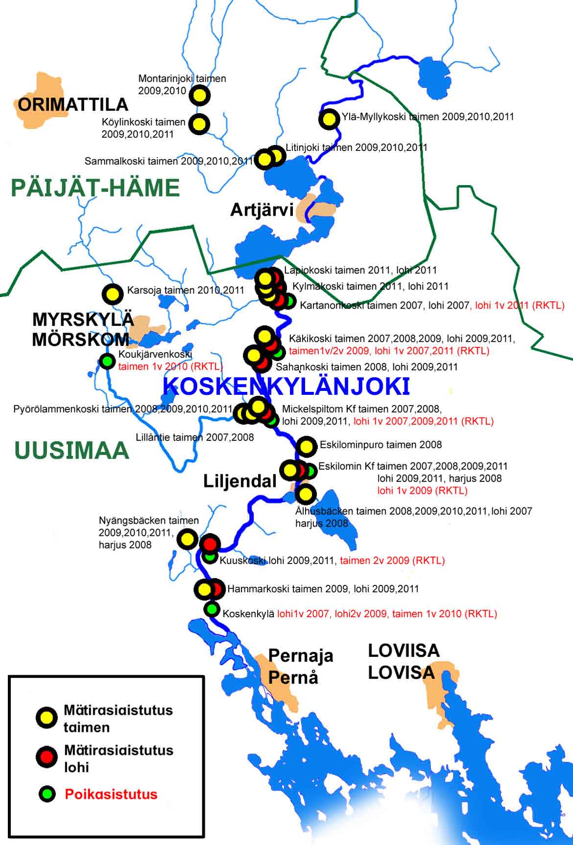 Koskenkylänjoki, istutukset 55 Kuva 89.