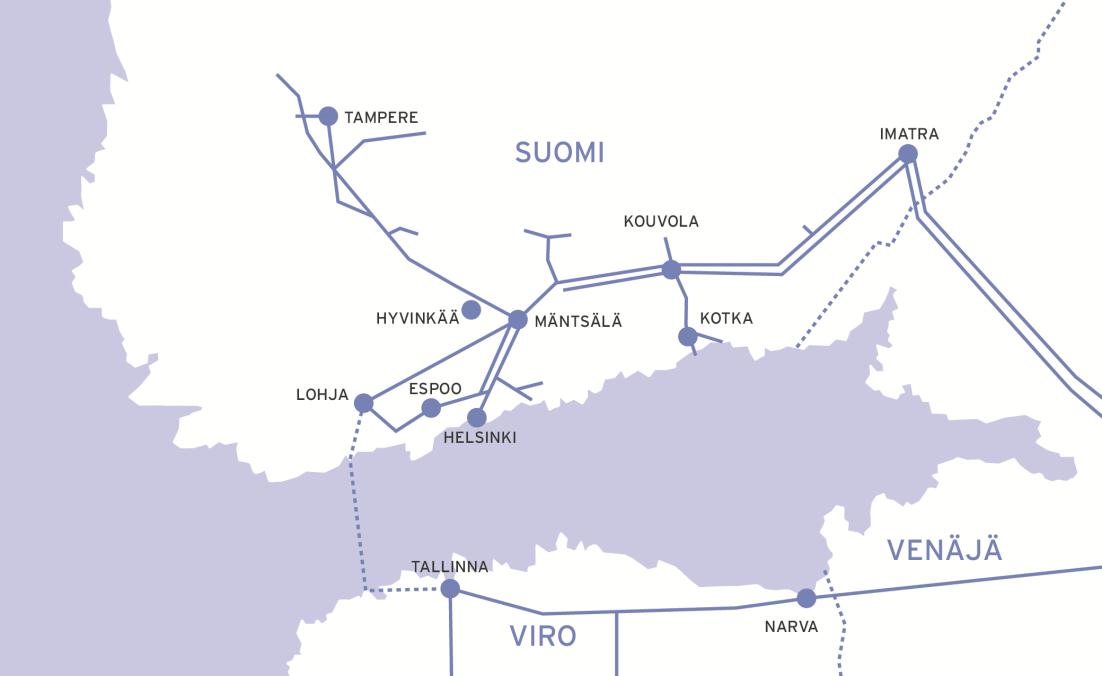 14 suus sekä sähkön- ja lämmöntuotanto. Ainoastaan viisi prosenttia kokonaiskäytöstä menee paikalliseen jakeluun. (ENTSOG 2014a) Maakaasun kulutus on vähentynyt Suomessa vuodesta 2010 alkaen.