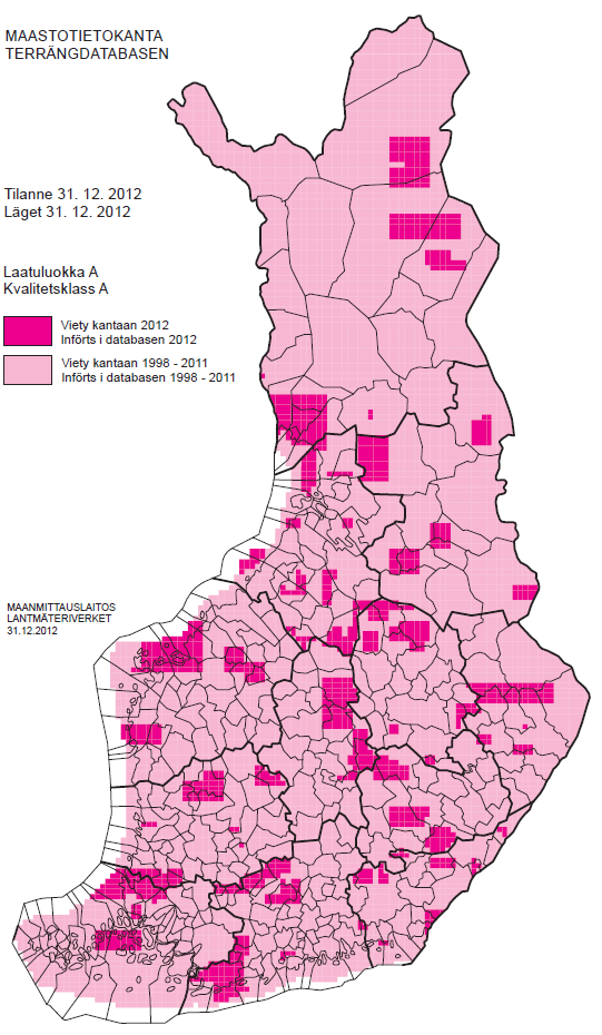 MAANMITTAUSLAITOS Tilinpäätös 59 (59) Liite 5 Maastotietokanta