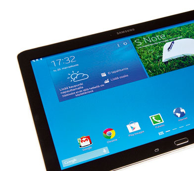 Tarkkanäyttöinen kahdeksantuumainen Samsung Galaxy Tab Pro 8.4 Hinta: 400 72 /100 8,4-tuumainen Galaxy Tab Pro on erinomainen tabletti, jolla voi myös soittaa.