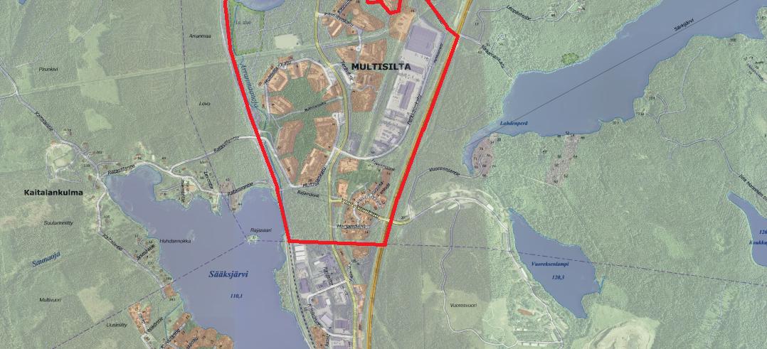 3 2. SUUNNITTELUALUEEN KUVAUS 2.1 Suunnittelualueen sijainti Suunnittelualue sijaitsee Multisillan, Peltolammin ja Sarankulman kaupunginosissa noin 6,5 km päässä Tampereen keskustasta.