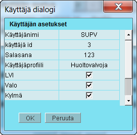 Konfigurointi - jatkoa Käyttöoikeus 1. Mene konfigurointivalikkoon Paina näytön alaosassa olevaa oranssia asetuspainiketta, jossa on avaimen kuva.