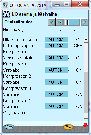 Liitäntöjen tarkistus 1. Mene konfigurointivalikkoon 2.